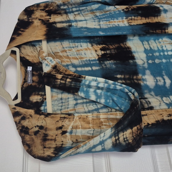 EARTHBOUND Blue and Brown Tie-Dye Jacket - Picture 3 of 5